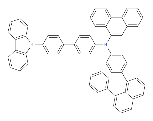 N-(4'-(9H-carbazol-9-yl)-[1,1'-biphenyl]-4-yl)-N-(4-(8-phenylnaphthalen-1-yl)phenyl)phenanthren-9-amine