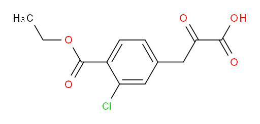 3-(3-chloro-4-(ethoxycarbonyl)phenyl)-2-oxopropanoic acid