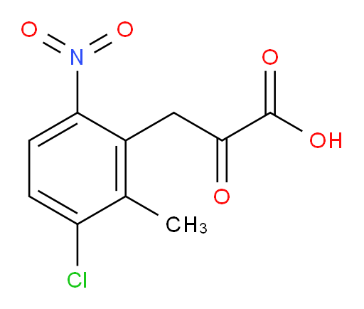 3-(3-chloro-2-methyl-6-nitrophenyl)-2-oxopropanoic acid