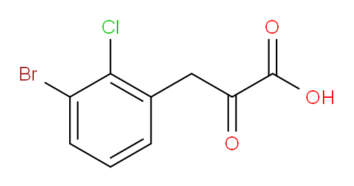 3-(3-bromo-2-chlorophenyl)-2-oxopropanoic acid