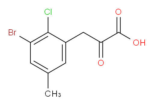 3-(3-bromo-2-chloro-5-methylphenyl)-2-oxopropanoic acid