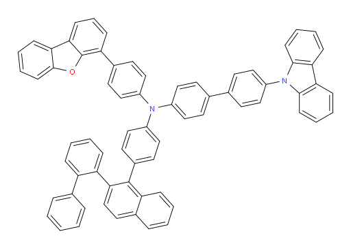 N-(4-(2-([1,1'-biphenyl]-2-yl)naphthalen-1-yl)phenyl)-4'-(9H-carbazol-9-yl)-N-(4-(dibenzo[b,d]furan-4-yl)phenyl)-[1,1'-biphenyl]-4-amine