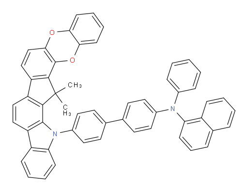 N-(4'-(15,15-dimethylbenzo[5',6'][1,4]dioxino[2',3':4,5]indeno[2,1-a]carbazol-14(15H)-yl)-[1,1'-biphenyl]-4-yl)-N-phenylnaphthalen-1-amine
