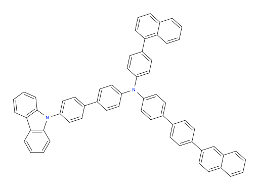 N-(4'-(9H-carbazol-9-yl)-[1,1'-biphenyl]-4-yl)-N-(4-(naphthalen-1-yl)phenyl)-4'-(naphthalen-2-yl)-[1,1'-biphenyl]-4-amine