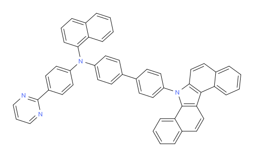 N-(4'-(7H-dibenzo[a,g]carbazol-7-yl)-[1,1'-biphenyl]-4-yl)-N-(4-(pyrimidin-2-yl)phenyl)naphthalen-1-amine