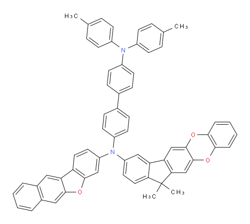 N4-(11,11-dimethyl-11H-indeno[1,2-b]dibenzo[b,e][1,4]dioxin-8-yl)-N4-(naphtho[2,3-b]benzofuran-3-yl)-N4',N4'-di-p-tolyl-[1,1'-biphenyl]-4,4'-diamine