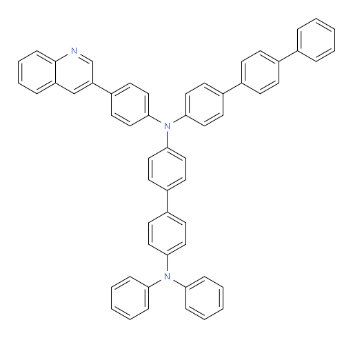 N4-([1,1':4',1''-terphenyl]-4-yl)-N4',N4'-diphenyl-N4-(4-(quinolin-3-yl)phenyl)-[1,1'-biphenyl]-4,4'-diamine
