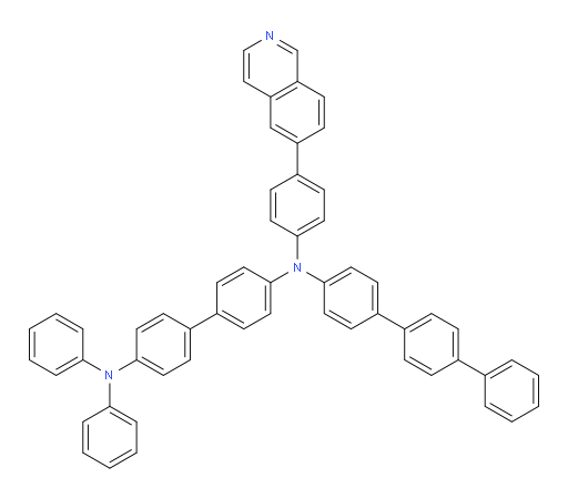N4-([1,1':4',1''-terphenyl]-4-yl)-N4-(4-(isoquinolin-6-yl)phenyl)-N4',N4'-diphenyl-[1,1'-biphenyl]-4,4'-diamine