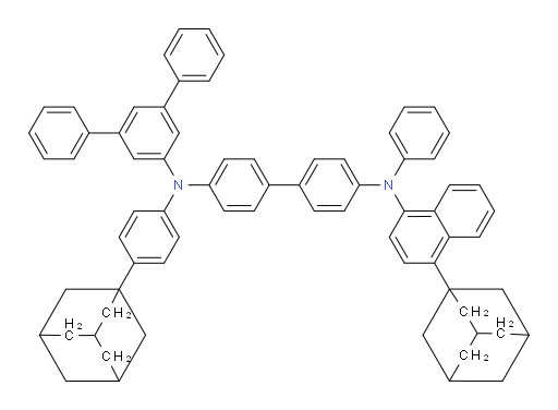 N4-([1,1':3',1''-terphenyl]-5'-yl)-N4'-(4-(adamantan-1-yl)naphthalen-1-yl)-N4-(4-(adamantan-1-yl)phenyl)-N4'-phenyl-[1,1'-biphenyl]-4,4'-diamine