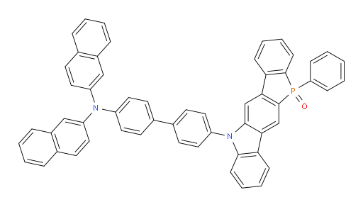 5-(4'-(di(naphthalen-2-yl)amino)-[1,1'-biphenyl]-4-yl)-11-phenyl-5,11-dihydrophosphindolo[3,2-b]carbazole 11-oxide