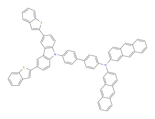 N-(anthracen-2-yl)-N-(4'-(3,6-bis(benzo[b]thiophen-2-yl)-9H-carbazol-9-yl)-[1,1'-biphenyl]-4-yl)anthracen-2-amine
