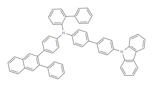 N-(4'-(9H-carbazol-9-yl)-[1,1'-biphenyl]-4-yl)-N-(4-(3-phenylnaphthalen-2-yl)phenyl)-[1,1'-biphenyl]-2-amine