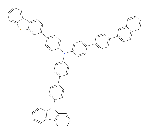 N-(4'-(9H-carbazol-9-yl)-[1,1'-biphenyl]-4-yl)-N-(4-(dibenzo[b,d]thiophen-3-yl)phenyl)-4'-(naphthalen-2-yl)-[1,1'-biphenyl]-4-amine
