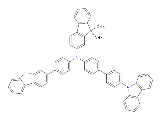 N-(4'-(9H-carbazol-9-yl)-[1,1'-biphenyl]-4-yl)-N-(4-(dibenzo[b,d]furan-3-yl)phenyl)-9,9-dimethyl-9H-fluoren-2-amine