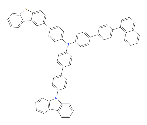 N-(4'-(9H-carbazol-9-yl)-[1,1'-biphenyl]-4-yl)-N-(4-(dibenzo[b,d]thiophen-2-yl)phenyl)-4'-(naphthalen-1-yl)-[1,1'-biphenyl]-4-amine