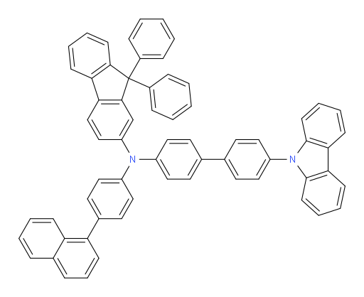N-(4'-(9H-carbazol-9-yl)-[1,1'-biphenyl]-4-yl)-N-(4-(naphthalen-1-yl)phenyl)-9,9-diphenyl-9H-fluoren-2-amine