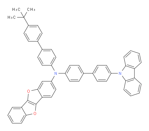 N-(4'-(9H-carbazol-9-yl)-[1,1'-biphenyl]-4-yl)-N-(4'-(tert-butyl)-[1,1'-biphenyl]-4-yl)benzofuro[3,2-b]benzofuran-2-amine
