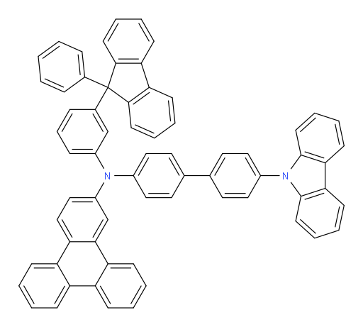 N-(4'-(9H-carbazol-9-yl)-[1,1'-biphenyl]-4-yl)-N-(3-(9-phenyl-9H-fluoren-9-yl)phenyl)triphenylen-2-amine