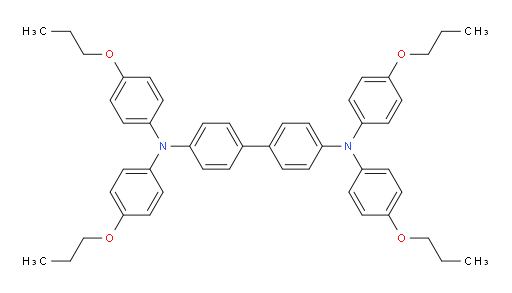 N4,N4,N4',N4'-tetrakis(4-propoxyphenyl)-[1,1'-biphenyl]-4,4'-diamine