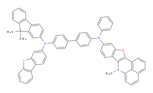 N4-(dibenzo[b,d]thiophen-3-yl)-N4-(9,9-dimethyl-9H-fluoren-2-yl)-N4'-(7-methyl-7H-benzo[de]benzofuro[3,2-b]quinolin-10-yl)-N4'-phenyl-[1,1'-biphenyl]-4,4'-diamine