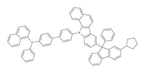 N-(4'-(8-(2-cyclopentyl-9-phenyl-9H-fluoren-9-yl)-11H-benzo[a]carbazol-11-yl)-[1,1'-biphenyl]-4-yl)-N-phenylnaphthalen-1-amine