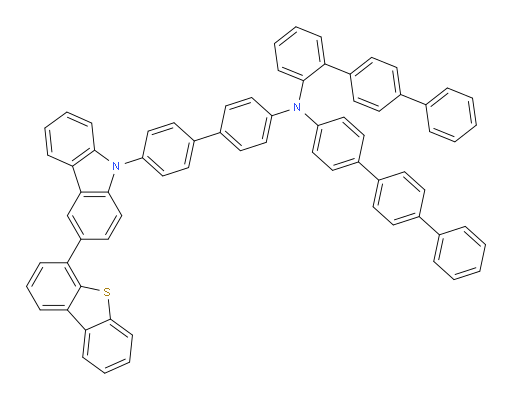 N-([1,1':4',1''-terphenyl]-4-yl)-N-(4'-(3-(dibenzo[b,d]thiophen-4-yl)-9H-carbazol-9-yl)-[1,1'-biphenyl]-4-yl)-[1,1':4',1''-terphenyl]-2-amine