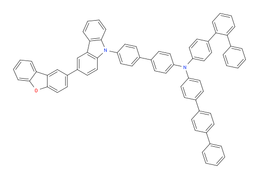N-([1,1':4',1''-terphenyl]-4-yl)-N-(4'-(3-(dibenzo[b,d]furan-2-yl)-9H-carbazol-9-yl)-[1,1'-biphenyl]-4-yl)-[1,1':2',1''-terphenyl]-4-amine