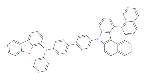 N-(4'-(11-(naphthalen-1-yl)-7H-benzo[c]carbazol-7-yl)-[1,1'-biphenyl]-4-yl)-N-phenyldibenzo[b,d]furan-4-amine