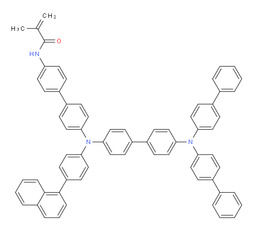 N-(4'-((4'-(di([1,1'-biphenyl]-4-yl)amino)-[1,1'-biphenyl]-4-yl)(4-(naphthalen-1-yl)phenyl)amino)-[1,1'-biphenyl]-4-yl)methacrylamide