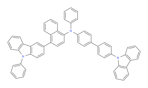 N-(4'-(9H-carbazol-9-yl)-[1,1'-biphenyl]-4-yl)-N-phenyl-4-(9-phenyl-9H-carbazol-3-yl)naphthalen-1-amine