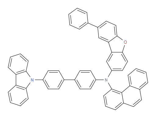 N-(4'-(9H-carbazol-9-yl)-[1,1'-biphenyl]-4-yl)-N-(phenanthren-4-yl)-8-phenyldibenzo[b,d]furan-2-amine