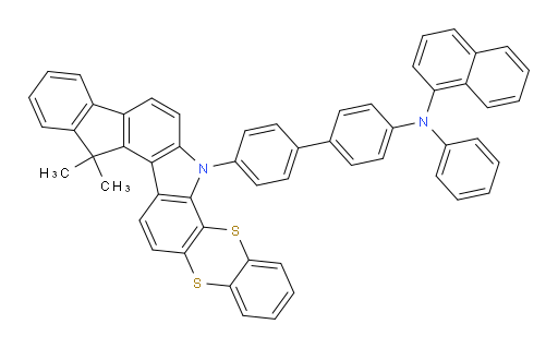 N-(4'-(13,13-dimethylbenzo[5,6][1,4]dithiino[2,3-a]indeno[2,1-g]carbazol-6(13H)-yl)-[1,1'-biphenyl]-4-yl)-N-phenylnaphthalen-1-amine