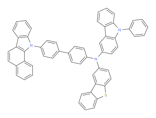 N-(4'-(11H-benzo[a]carbazol-11-yl)-[1,1'-biphenyl]-4-yl)-N-(dibenzo[b,d]thiophen-2-yl)-9-phenyl-9H-carbazol-3-amine