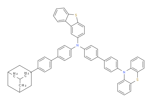 N-(4'-(10H-phenothiazin-10-yl)-[1,1'-biphenyl]-4-yl)-N-(4'-(adamantan-1-yl)-[1,1'-biphenyl]-4-yl)dibenzo[b,d]thiophen-2-amine