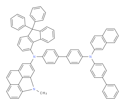N4-([1,1'-biphenyl]-4-yl)-N4'-(9,9-diphenyl-9H-fluoren-4-yl)-N4'-(4-methyl-4H-benzo[def]carbazol-2-yl)-N4-(naphthalen-2-yl)-[1,1'-biphenyl]-4,4'-diamine