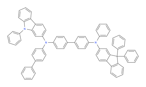 N4-([1,1'-biphenyl]-4-yl)-N4'-(9,9-diphenyl-9H-fluoren-2-yl)-N4'-phenyl-N4-(9-phenyl-9H-carbazol-2-yl)-[1,1'-biphenyl]-4,4'-diamine