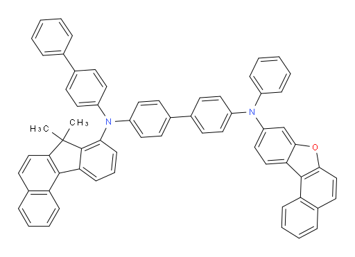 N4-([1,1'-biphenyl]-4-yl)-N4-(7,7-dimethyl-7H-benzo[c]fluoren-8-yl)-N4'-(naphtho[2,1-b]benzofuran-9-yl)-N4'-phenyl-[1,1'-biphenyl]-4,4'-diamine