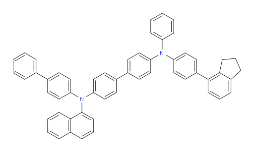 N4-([1,1'-biphenyl]-4-yl)-N4'-(4-(2,3-dihydro-1H-inden-4-yl)phenyl)-N4-(naphthalen-1-yl)-N4'-phenyl-[1,1'-biphenyl]-4,4'-diamine