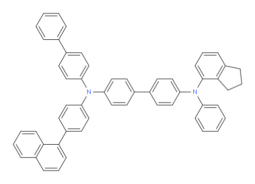 N4-([1,1'-biphenyl]-4-yl)-N4'-(2,3-dihydro-1H-inden-4-yl)-N4-(4-(naphthalen-1-yl)phenyl)-N4'-phenyl-[1,1'-biphenyl]-4,4'-diamine