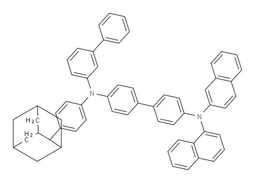 N4-([1,1'-biphenyl]-3-yl)-N4-(4-(adamantan-2-yl)phenyl)-N4'-(naphthalen-1-yl)-N4'-(naphthalen-2-yl)-[1,1'-biphenyl]-4,4'-diamine