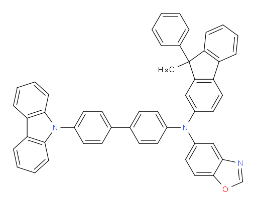 N-(4'-(9H-carbazol-9-yl)-[1,1'-biphenyl]-4-yl)-N-(9-methyl-9-phenyl-9H-fluoren-2-yl)benzo[d]oxazol-5-amine