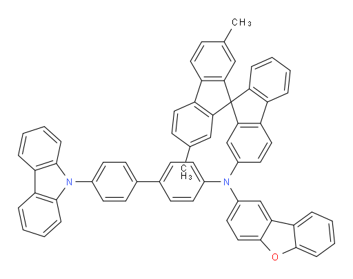 N-(4'-(9H-carbazol-9-yl)-[1,1'-biphenyl]-4-yl)-N-(2',7'-dimethyl-9,9'-spirobi[fluoren]-2-yl)dibenzo[b,d]furan-2-amine