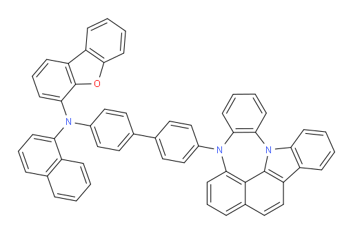 N-(4'-(4H-4,8b-diazaindeno[1,2,3-gh]pleiaden-4-yl)-[1,1'-biphenyl]-4-yl)-N-(naphthalen-1-yl)dibenzo[b,d]furan-4-amine