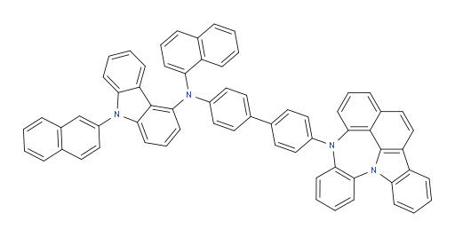 N-(4'-(4H-4,8b-diazaindeno[1,2,3-gh]pleiaden-4-yl)-[1,1'-biphenyl]-4-yl)-N-(naphthalen-1-yl)-9-(naphthalen-2-yl)-9H-carbazol-4-amine