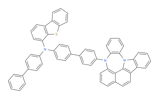 N-(4'-(4H-4,8b-diazaindeno[1,2,3-gh]pleiaden-4-yl)-[1,1'-biphenyl]-4-yl)-N-([1,1'-biphenyl]-4-yl)dibenzo[b,d]thiophen-4-amine