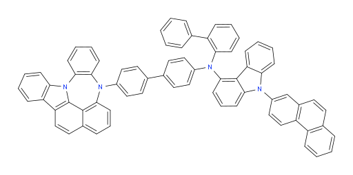 N-(4'-(4H-4,8b-diazaindeno[1,2,3-gh]pleiaden-4-yl)-[1,1'-biphenyl]-4-yl)-N-([1,1'-biphenyl]-2-yl)-9-(phenanthren-2-yl)-9H-carbazol-4-amine
