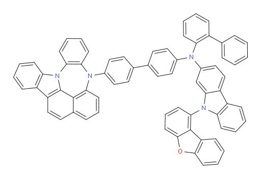 N-(4'-(4H-4,8b-diazaindeno[1,2,3-gh]pleiaden-4-yl)-[1,1'-biphenyl]-4-yl)-N-([1,1'-biphenyl]-2-yl)-9-(dibenzo[b,d]furan-1-yl)-9H-carbazol-2-amine
