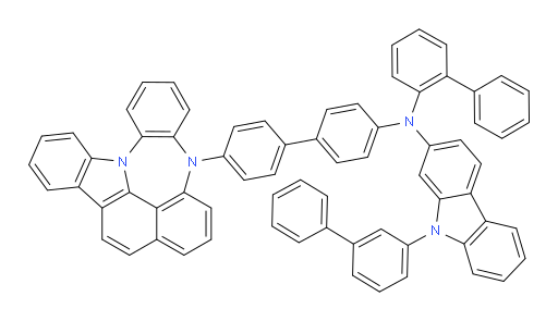N-(4'-(4H-4,8b-diazaindeno[1,2,3-gh]pleiaden-4-yl)-[1,1'-biphenyl]-4-yl)-N-([1,1'-biphenyl]-2-yl)-9-([1,1'-biphenyl]-3-yl)-9H-carbazol-2-amine