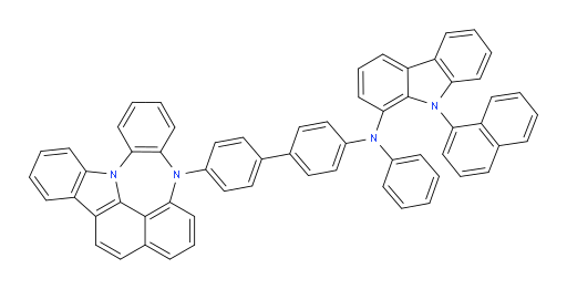 N-(4'-(4H-4,8b-diazaindeno[1,2,3-gh]pleiaden-4-yl)-[1,1'-biphenyl]-4-yl)-9-(naphthalen-1-yl)-N-phenyl-9H-carbazol-1-amine