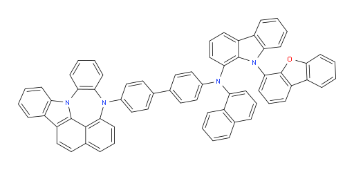 N-(4'-(4H-4,8b-diazaindeno[1,2,3-gh]pleiaden-4-yl)-[1,1'-biphenyl]-4-yl)-9-(dibenzo[b,d]furan-4-yl)-N-(naphthalen-1-yl)-9H-carbazol-1-amine